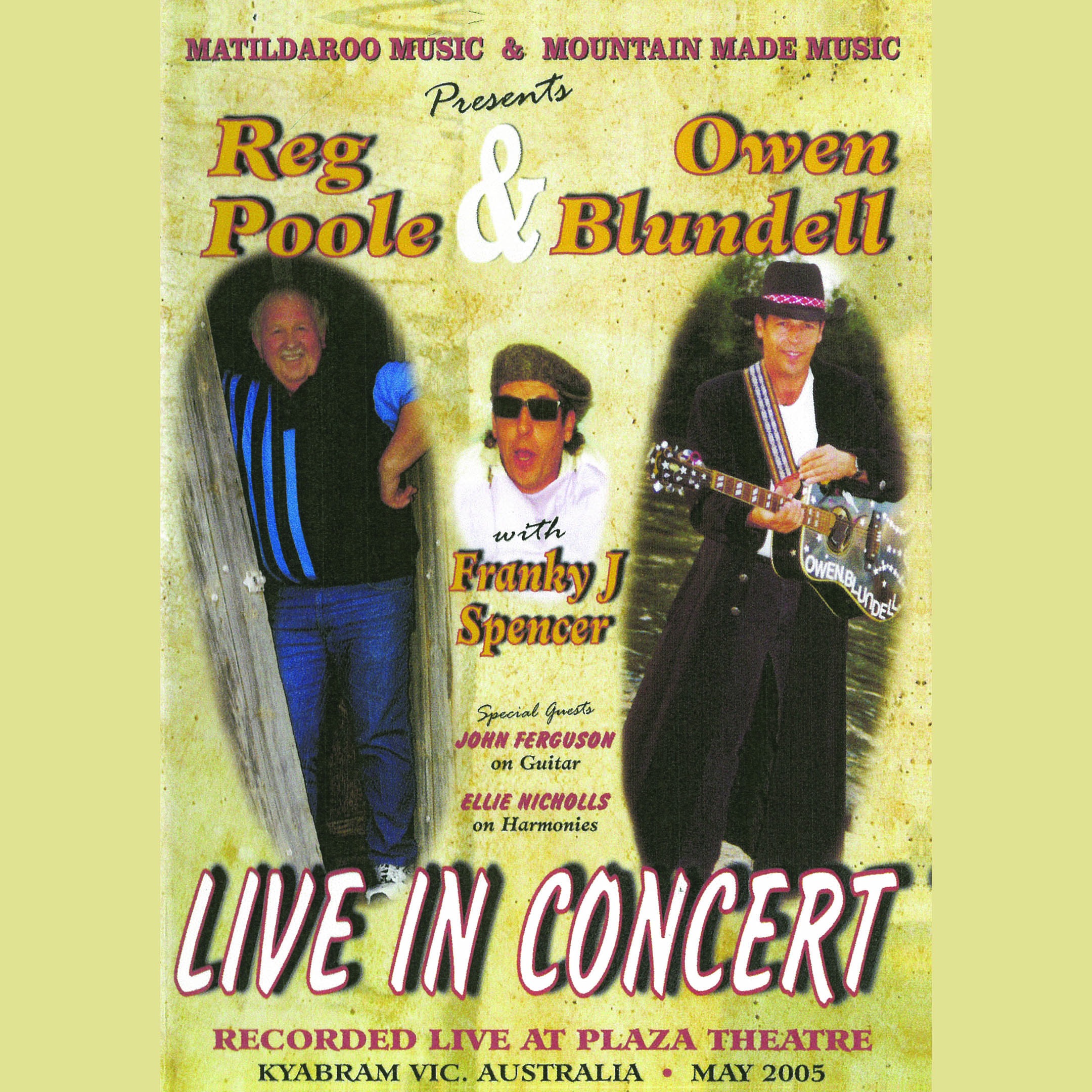 REG POOLE - LIVE IN CONCERT